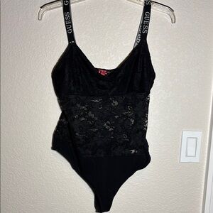 GUESS Black Lace Bodysuit